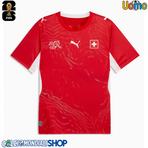 Maglie da calcio Svizzera Prima Maglia Mondiali 2026  Manica Corta